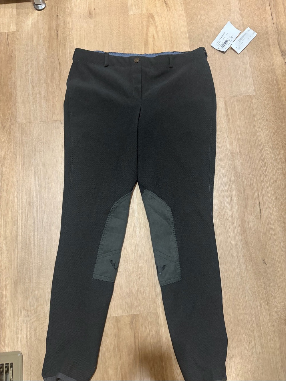 Women’s Black Stretch Riding Jeggings with Knee Patches